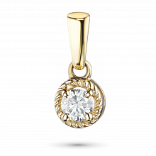 Keltakultainen riipus timanttikoru