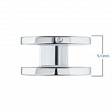 Hopeinen sormus timanttikoru
