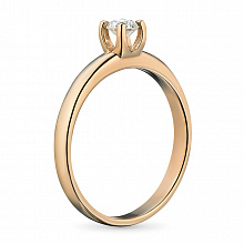 Punakultaiset sormus timanttikoru