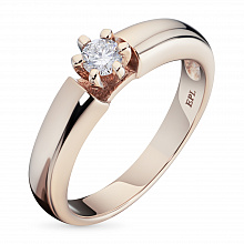 Punakultaiset sormus timanttikoru