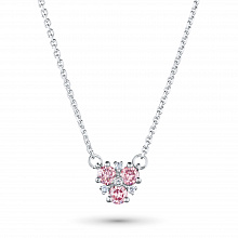 Valkokultainen kaulakoru kasvatetut timantit