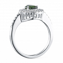 Sormus timanttikoru ja joissa on kromidiopsidia