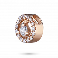 Punakultaiset riipus timanttikoru