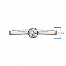 Punakultaiset sormus timanttikoru